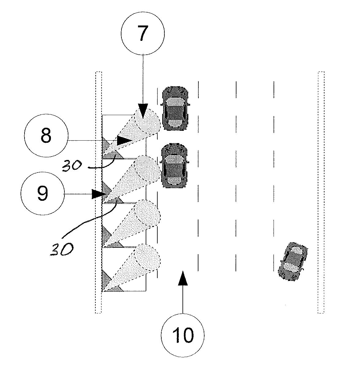 Directional speed and distance sensor