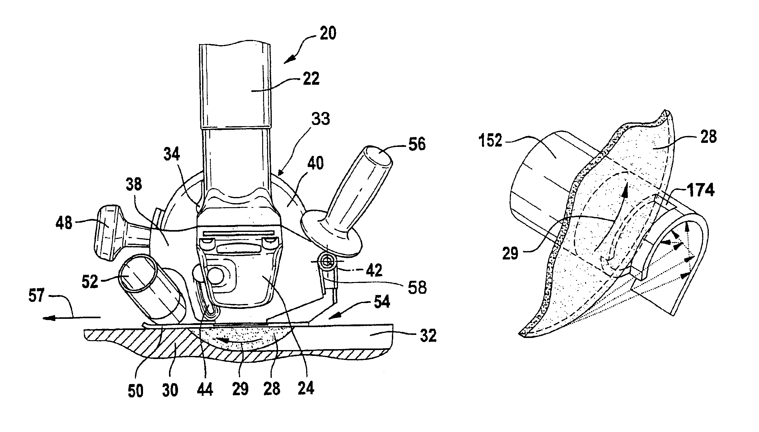 Protective device for a hand machine tool