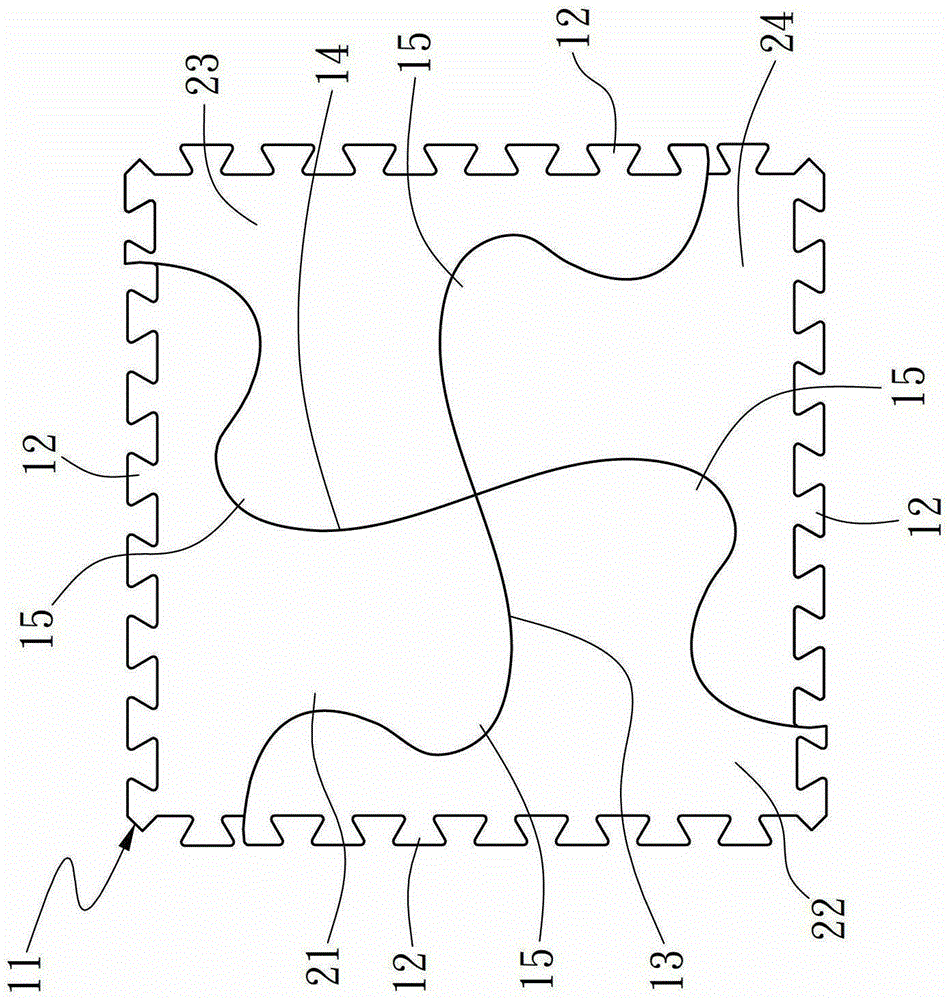 Assembling mat with puzzle function