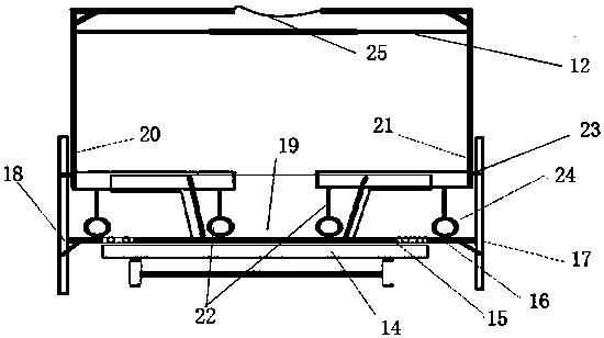 Vehicle-mounted mobile vehicle washing device and method