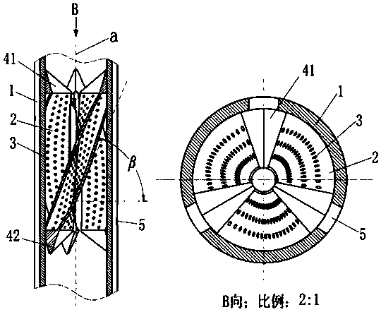 Jet-type thick oil diluting and mixing tool