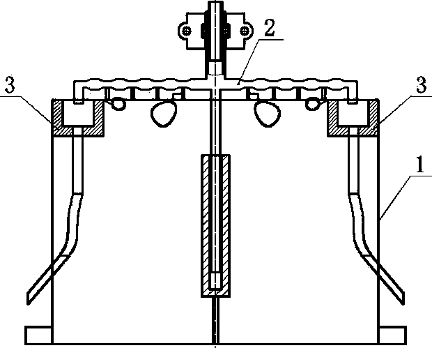 Settling tank jet flow self-spinning and self-absorbing oil receiving device and method