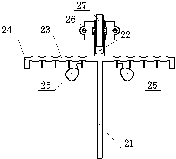 Settling tank jet flow self-spinning and self-absorbing oil receiving device and method