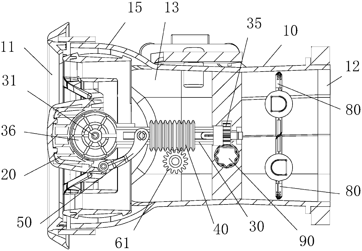 Gas circuit control mechanism of air conditioner of automobile