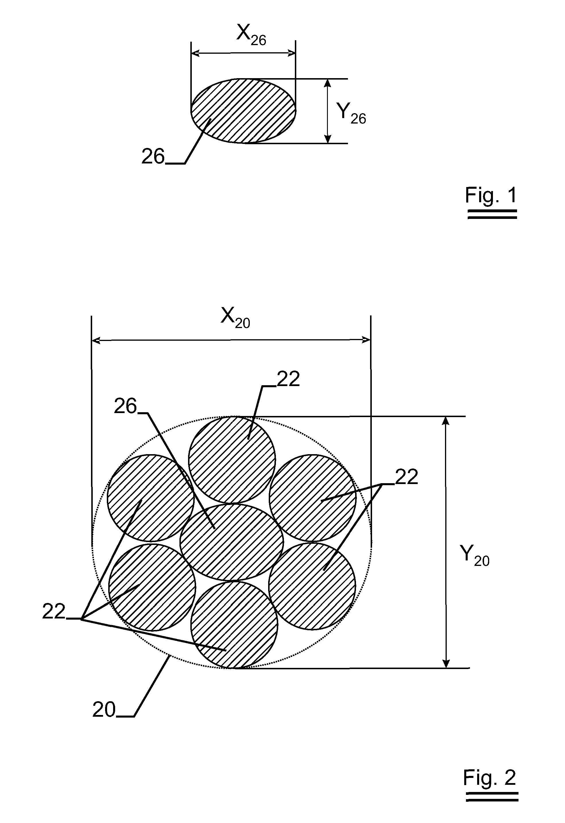 Oval steel cord with oval wires