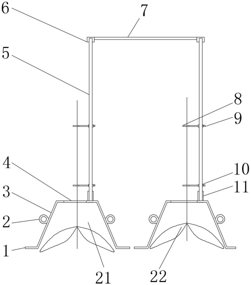 A kind of cassava wind-resistant and yield-increasing cultivation device and method