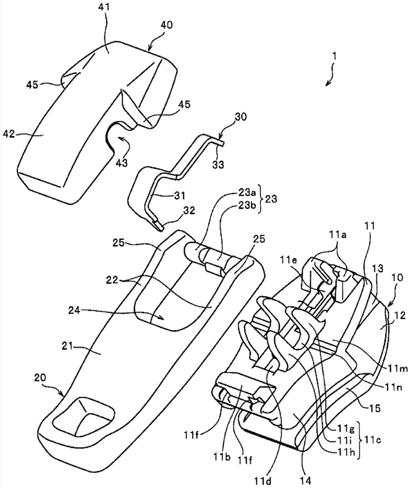 Slider for slide fastener