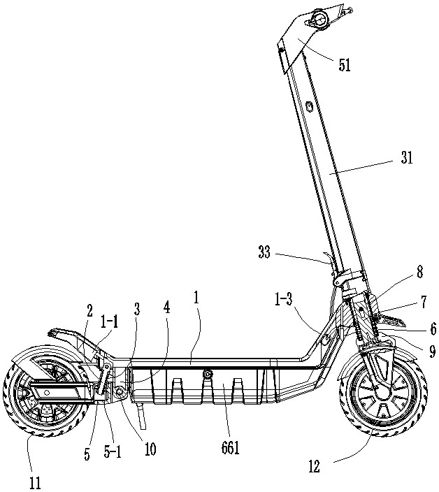 An electric scooter