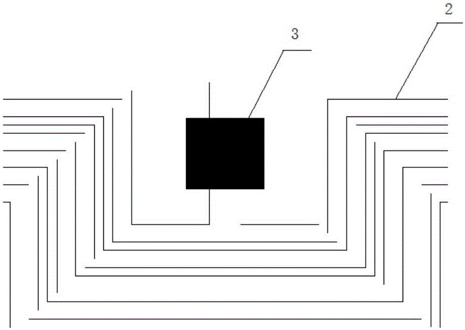 Miniature high-frequency tag and preparation method thereof