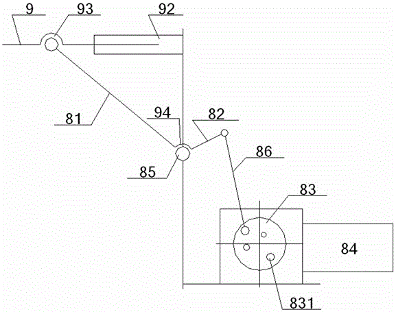 A vertical web laying device with adjustable density of upright cotton