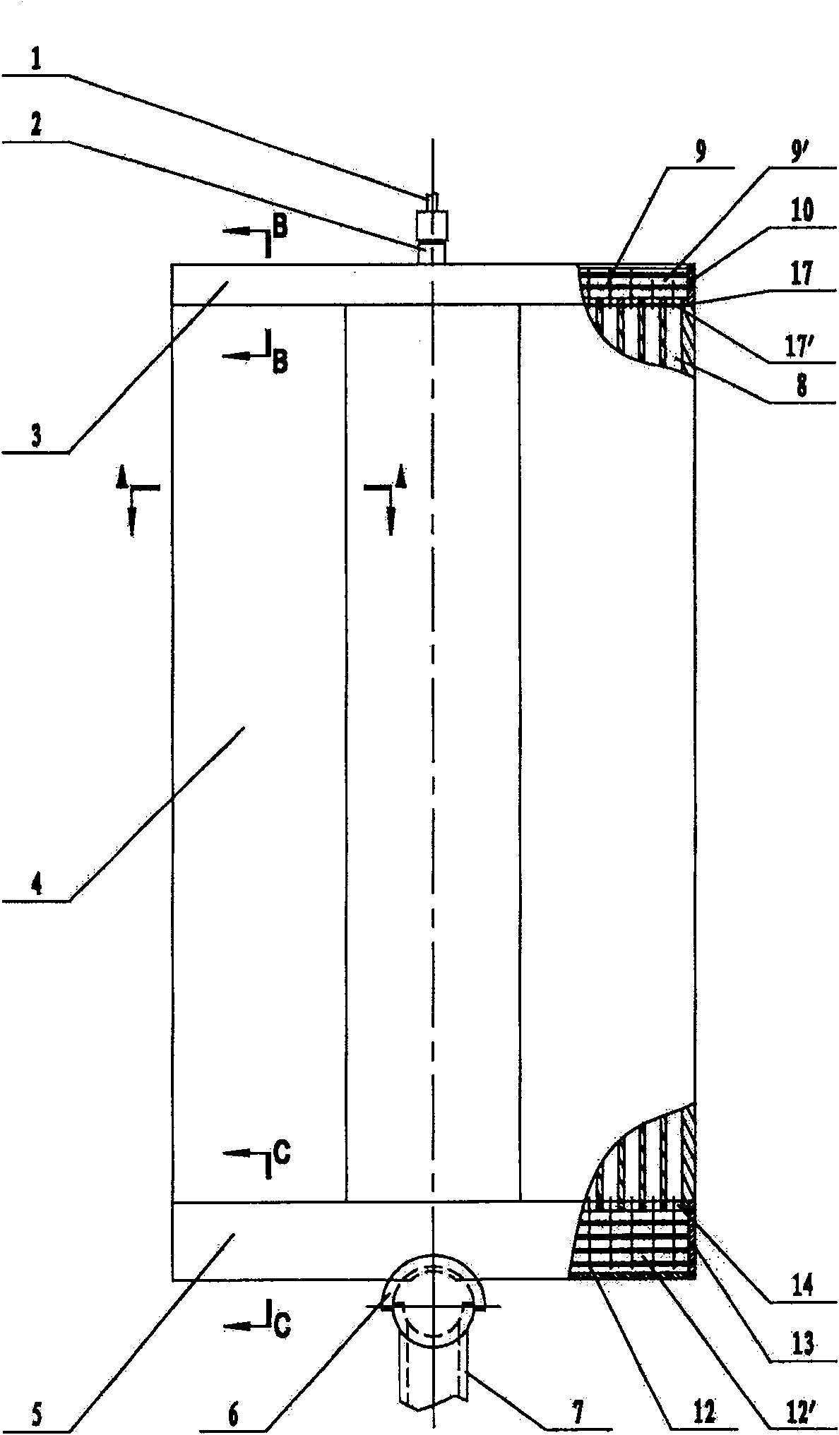 Plate type cold trap for freeze-dryer