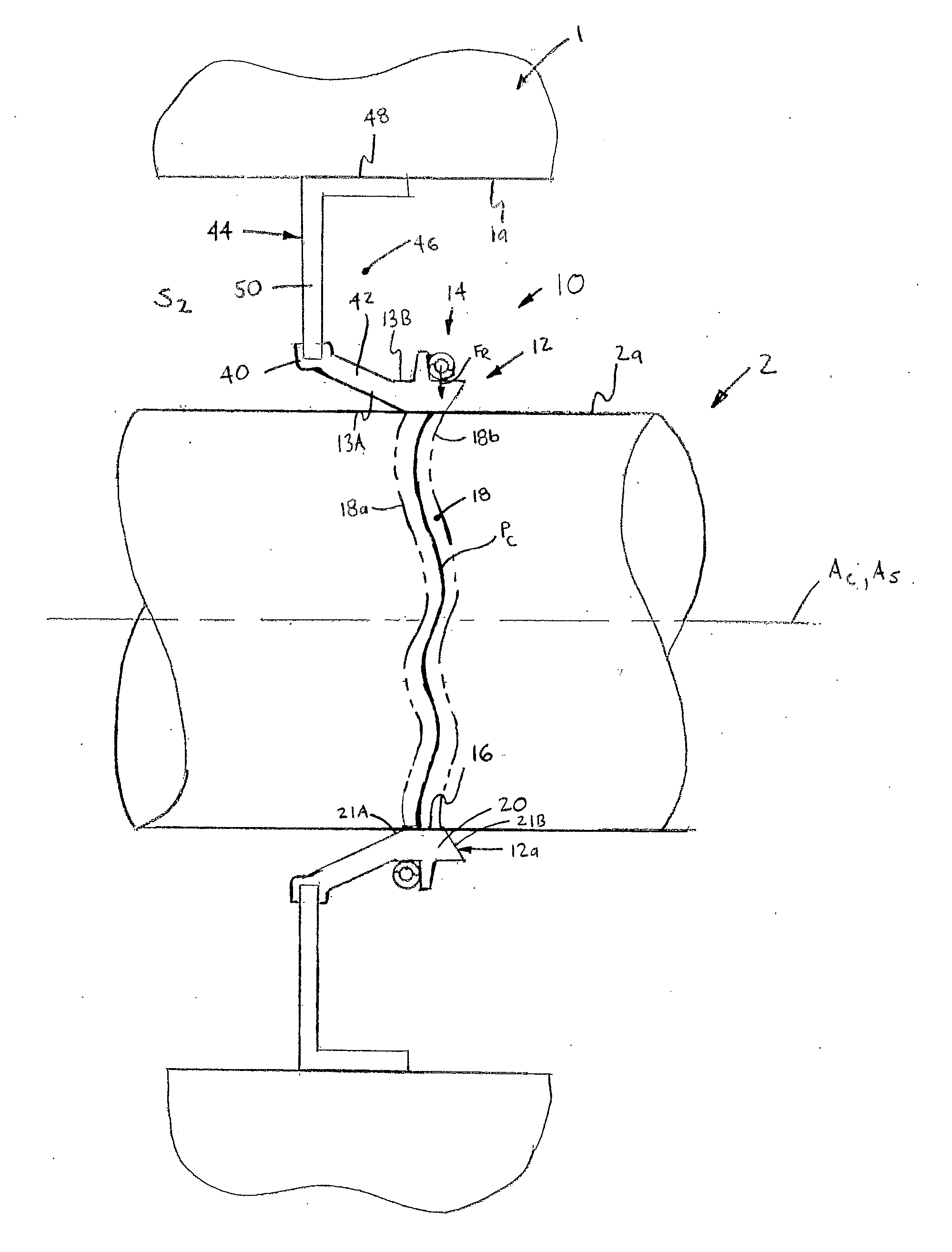 Pumping seal with aligned spring