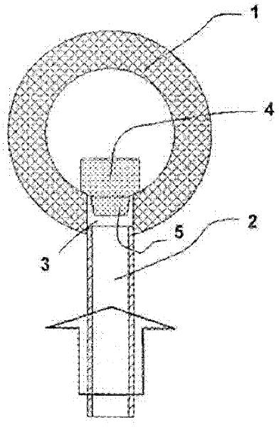 Method for connection, and connection of a capillary tube to a main tube