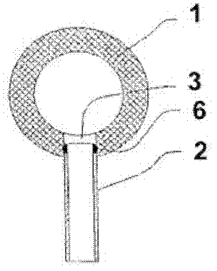 Method for connection, and connection of a capillary tube to a main tube