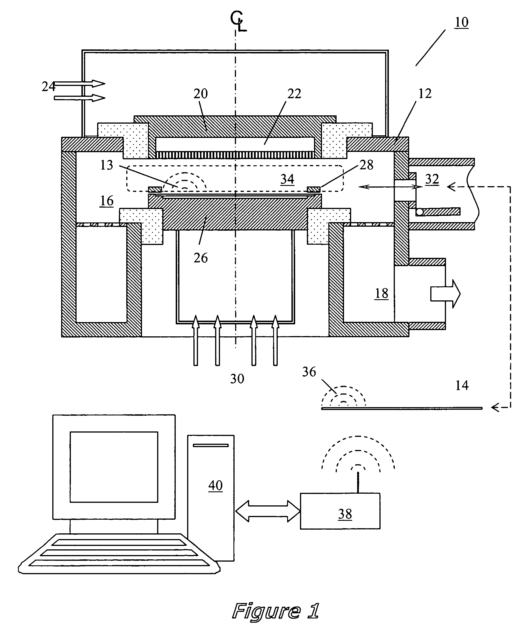 Wafer probe for measuring plasma and surface characteristics in plasma processing environments