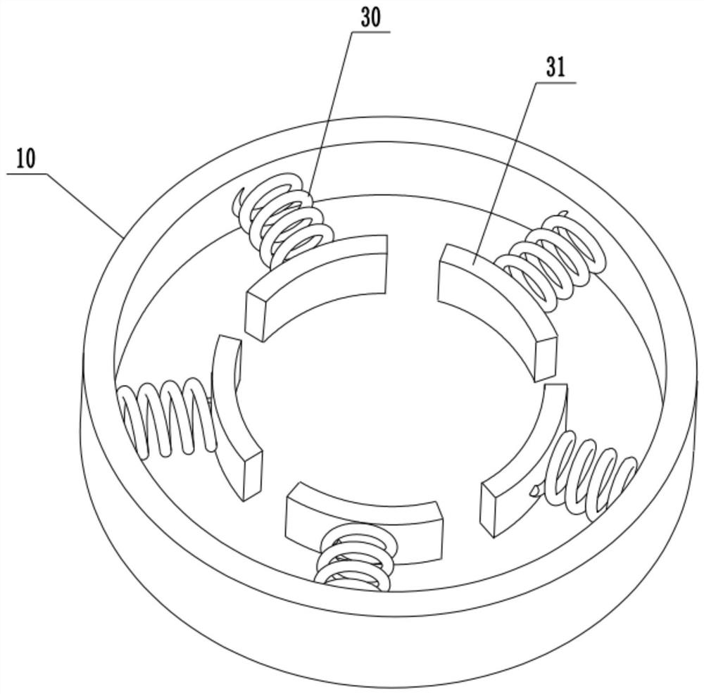 Cylindrical concrete sample core multipoint strength detection device for constructional engineering