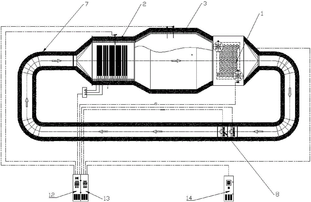 Simplified electric heating solid heat storage and thermal conversion device