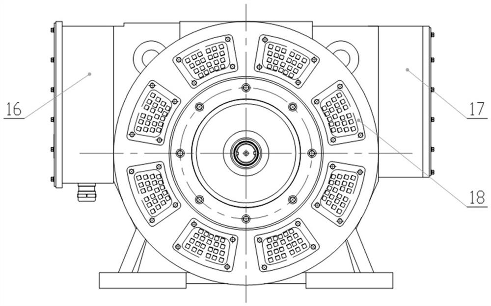 High-power high-speed magnetic suspension permanent magnet motor