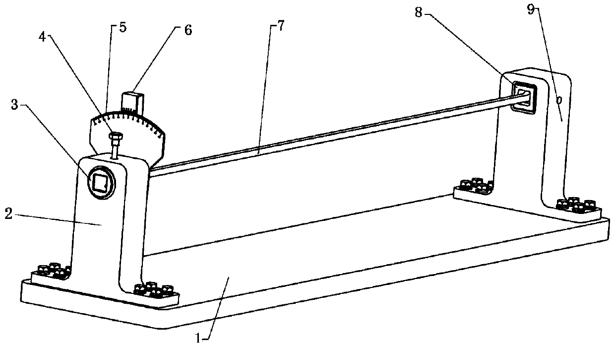 Device for measuring creep of torsion bar