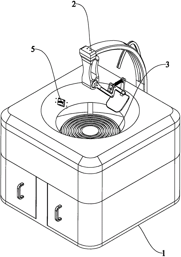 Novel automatic rotation stir-frying induction cooker