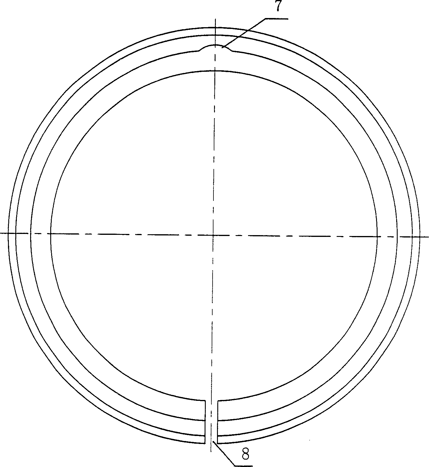 Combined sealing piston ring