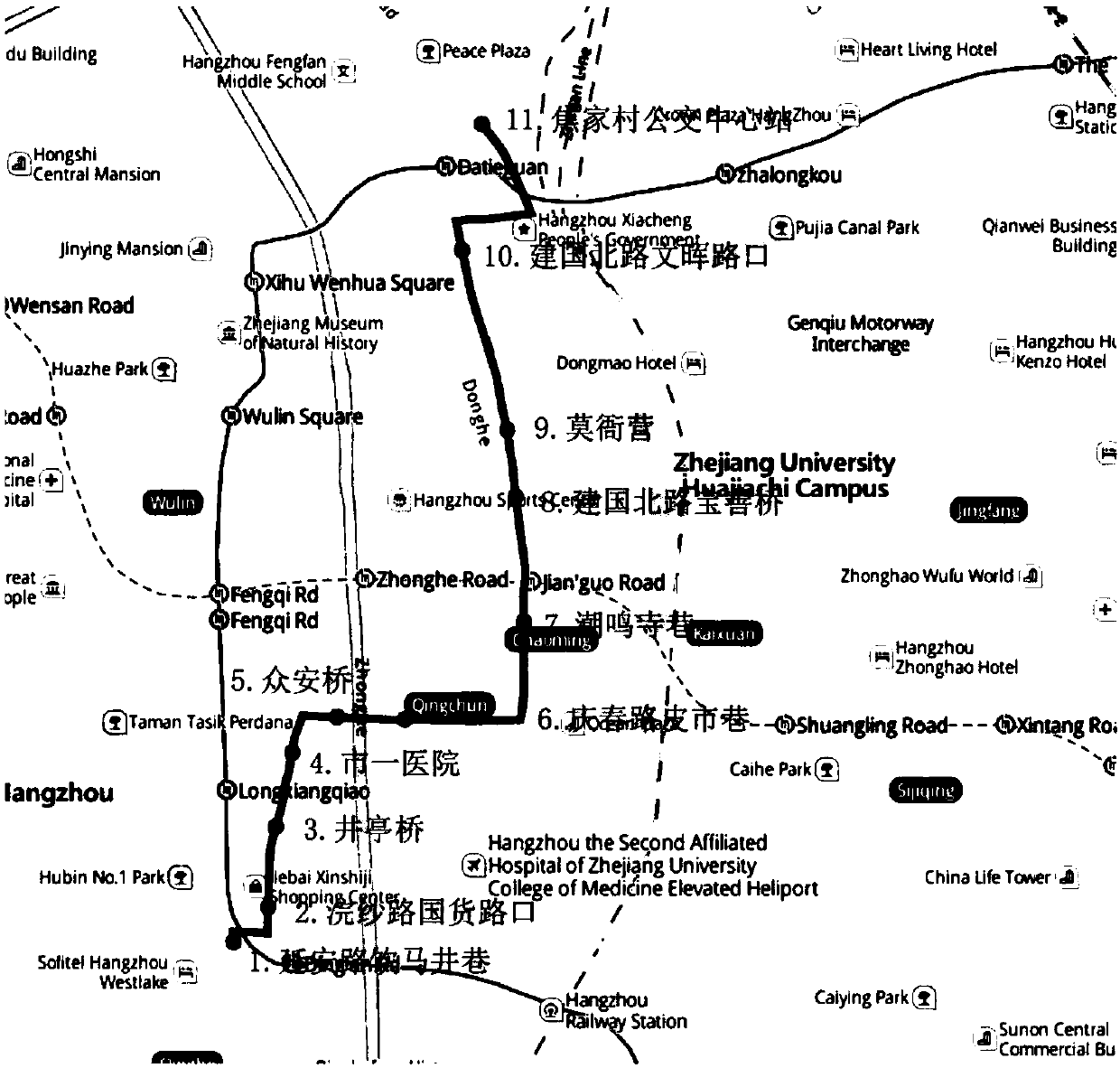 Probability model based bus travel time modeling method