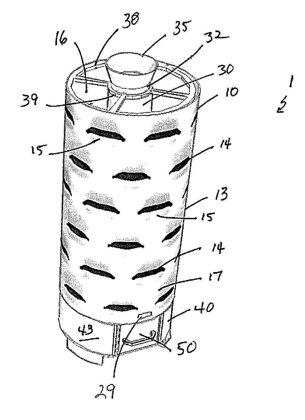 Composting garden container