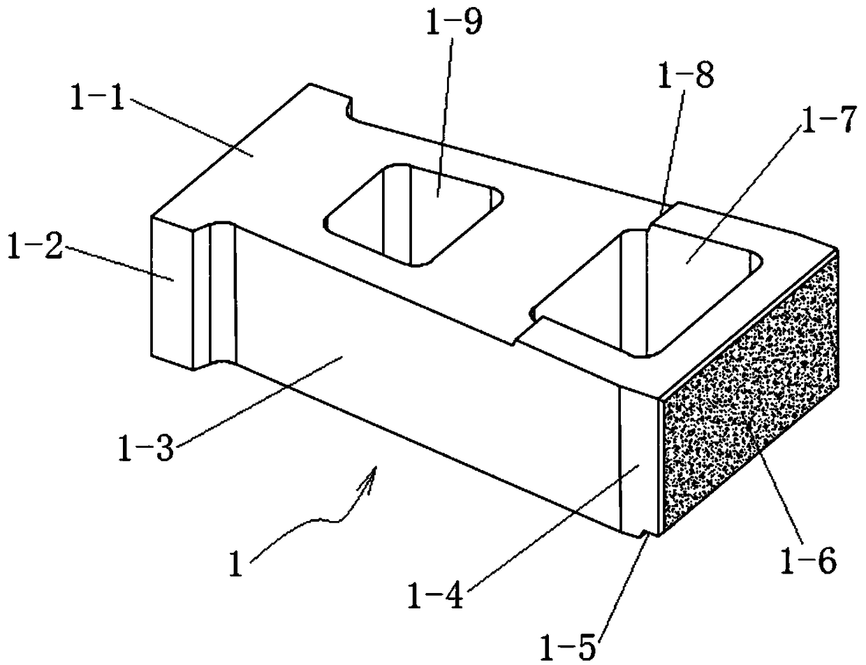 A giant block of slope ecological retaining soil