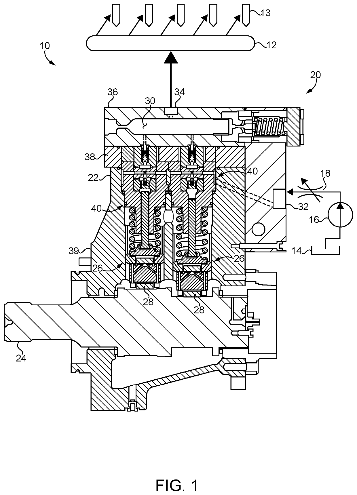 Liquid pump with cavitation mitigation