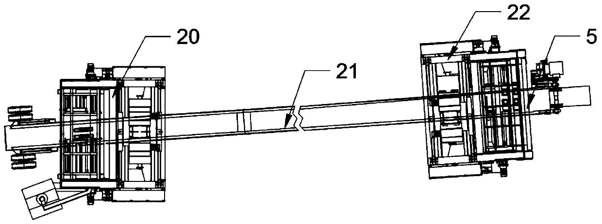 Connecting structure of main beam and supporting legs of bridge girder erection machine