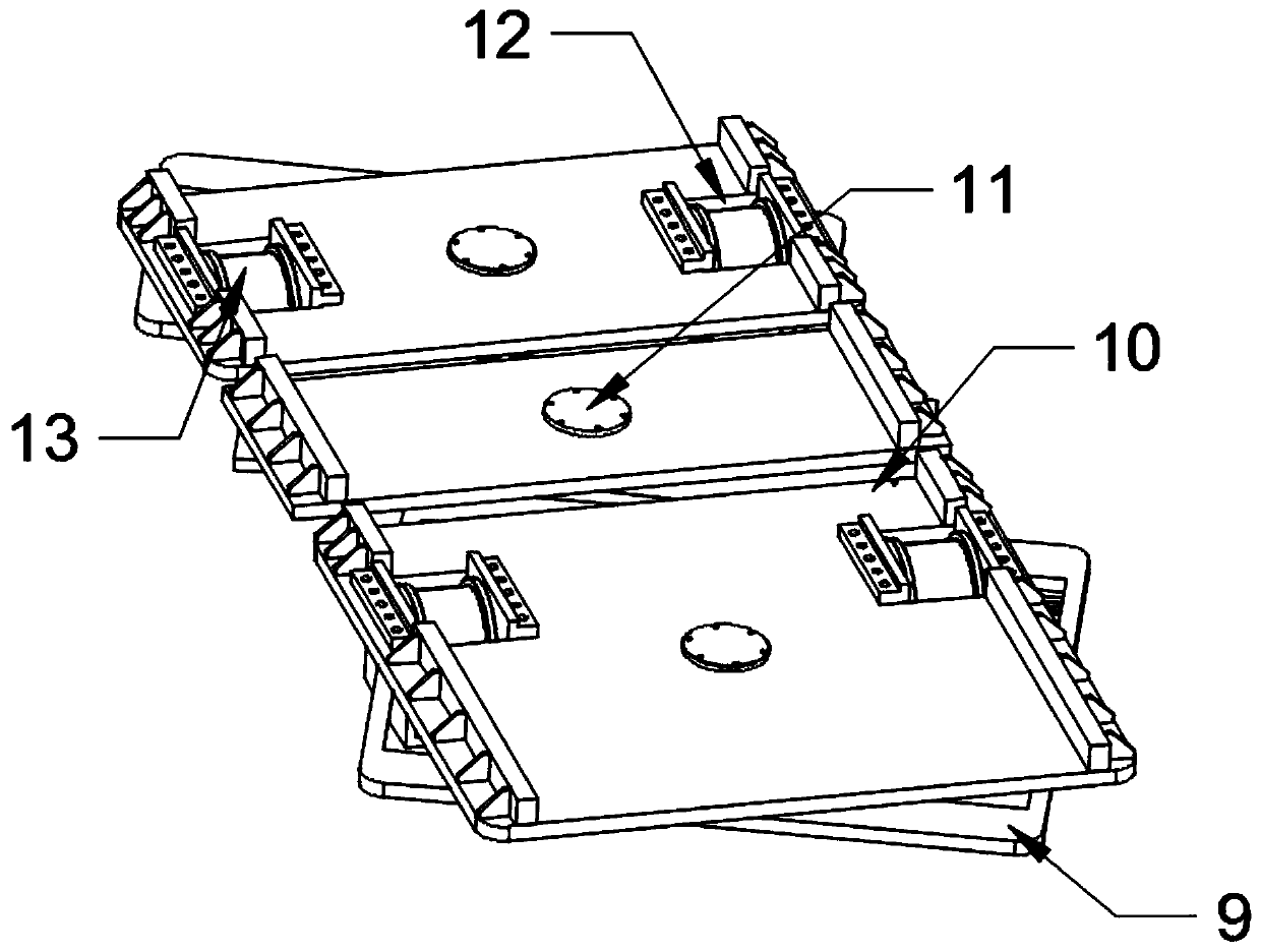 Connecting structure of main beam and supporting legs of bridge girder erection machine