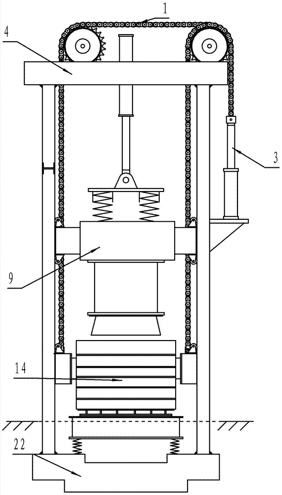 Novel carbon product vibration forming machine