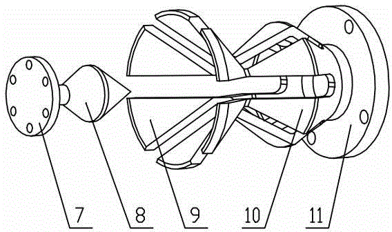 Long stroke fracturing pump turbulator with dropping and connecting device