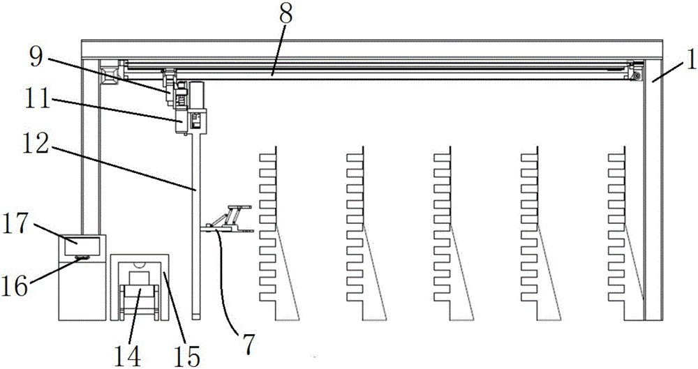 Intelligent express sending and picking system and application method thereof