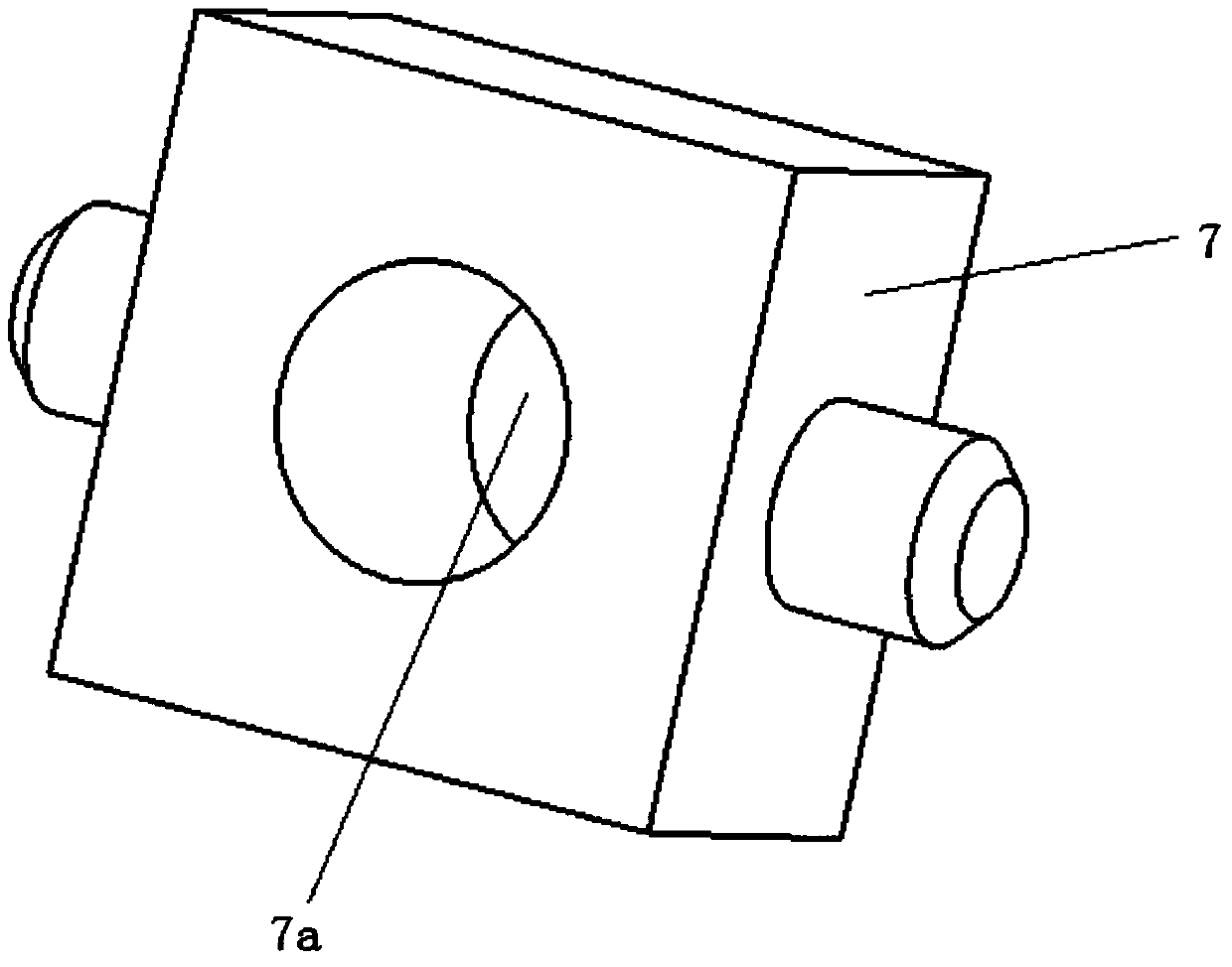 Traction-type continuous punching and surface profiling leveling device for transplanting work