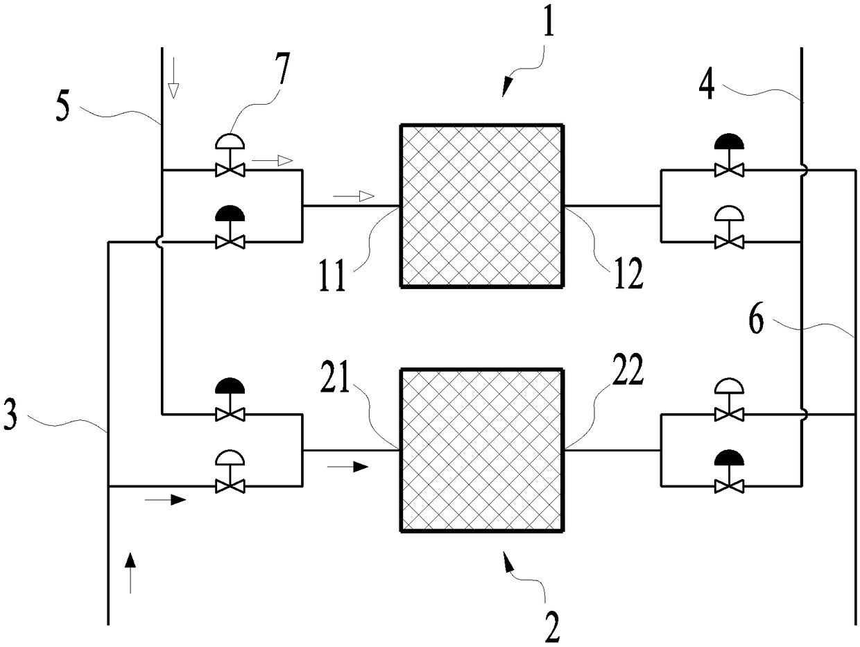 Furnace kiln continuous heat exchange control device and control method