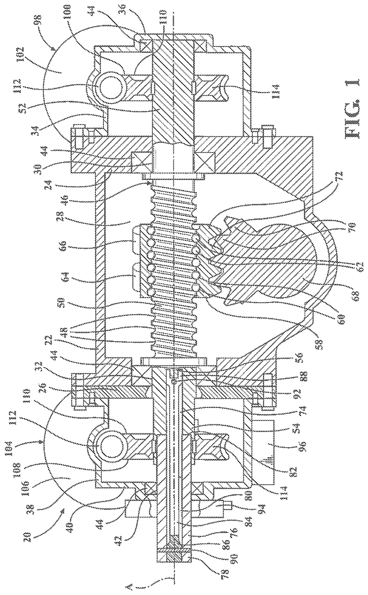 Electrically-powered recirculating-ball steering gear assembly