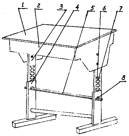 Desk capable of rapidly rising and falling