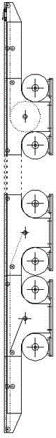 Belt type carrier-based aircraft booster system and decentralized energy storage and concentrated random boosting working method