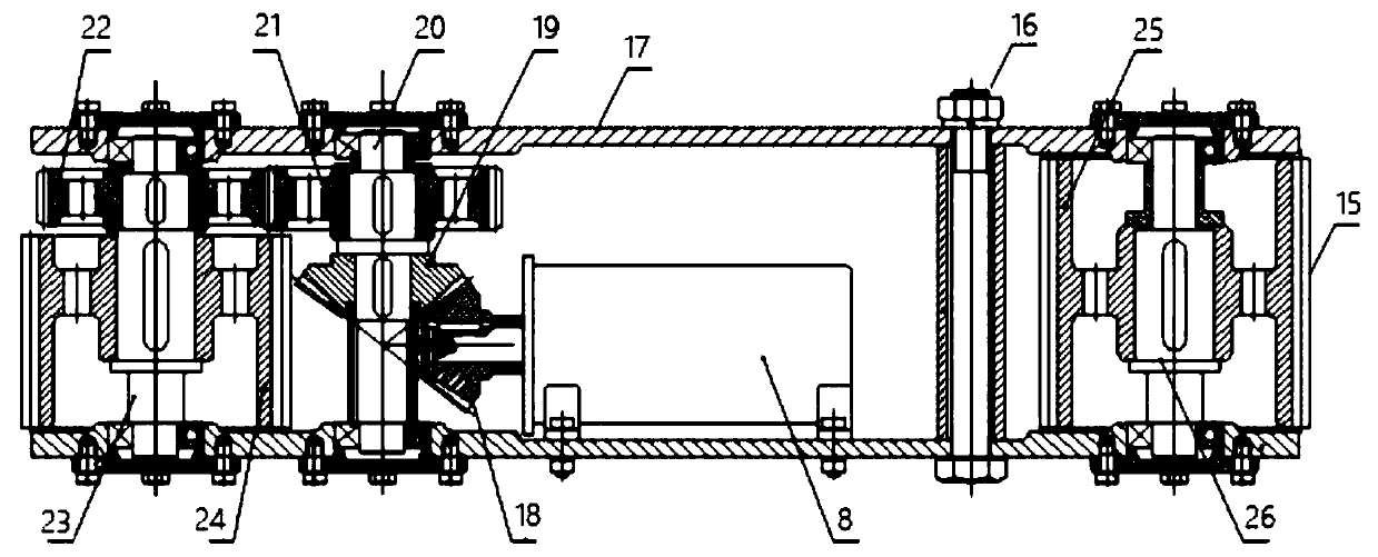 Robot applied to underground sewage pipeline silt removing