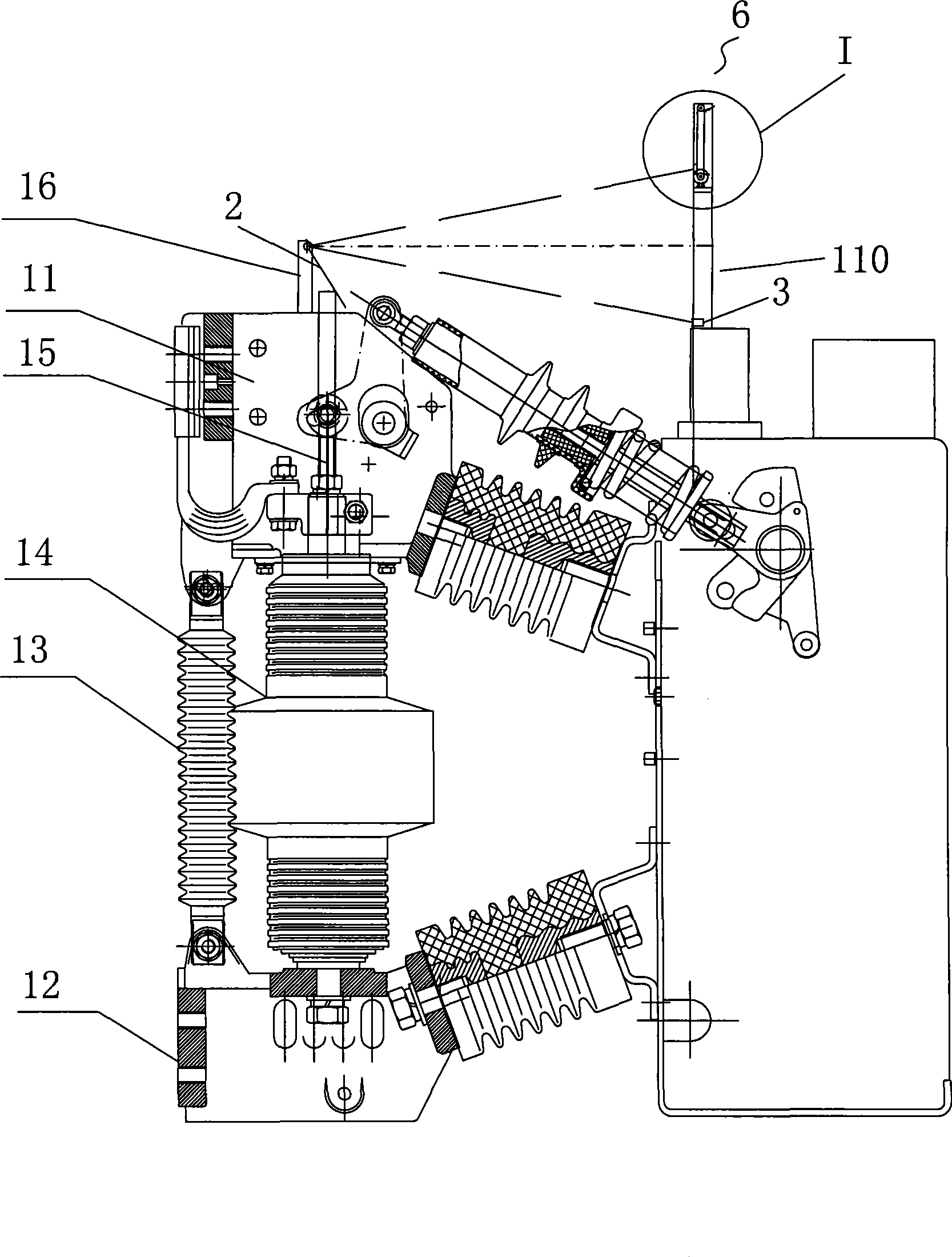 Method and apparatus for detecting contact head abrasive loss of vacuum circuit breaker