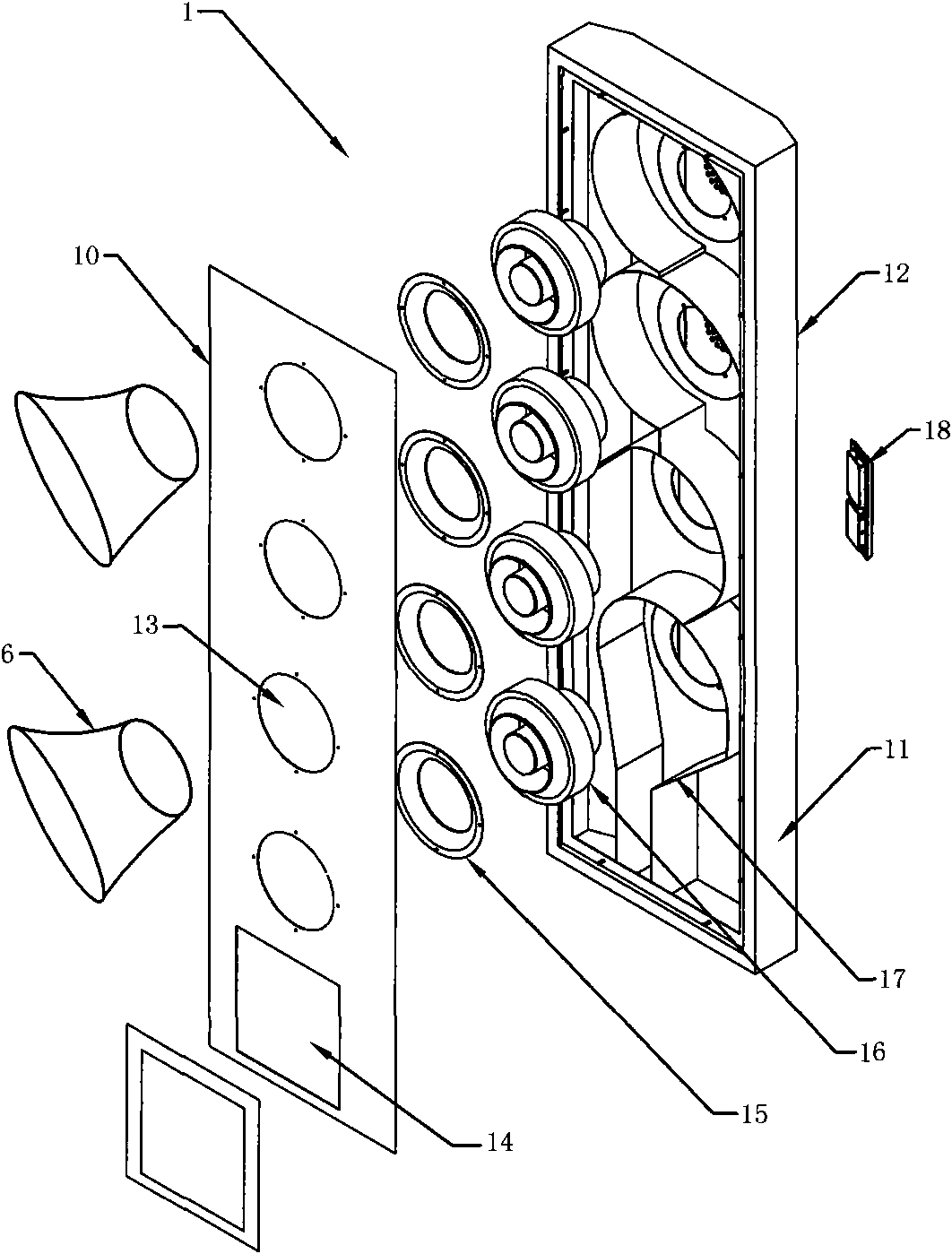 Heat dissipating device for cooling machine cabinet