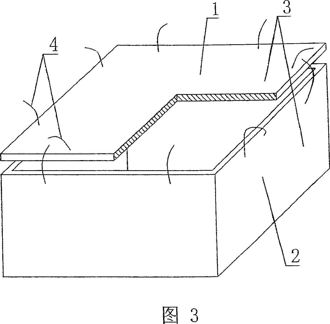 Cavity form component for concrete filling