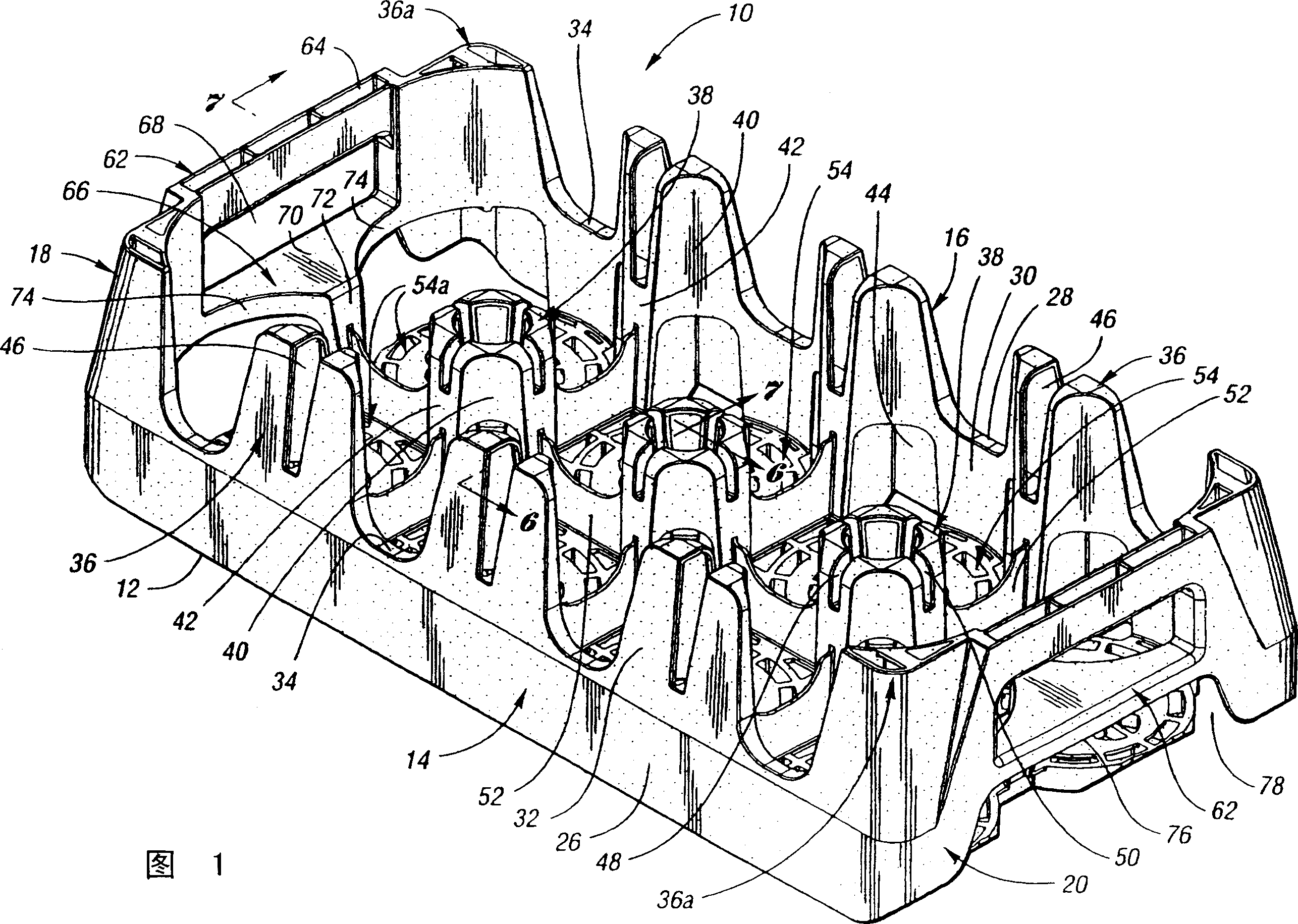 Stackable low depth tray