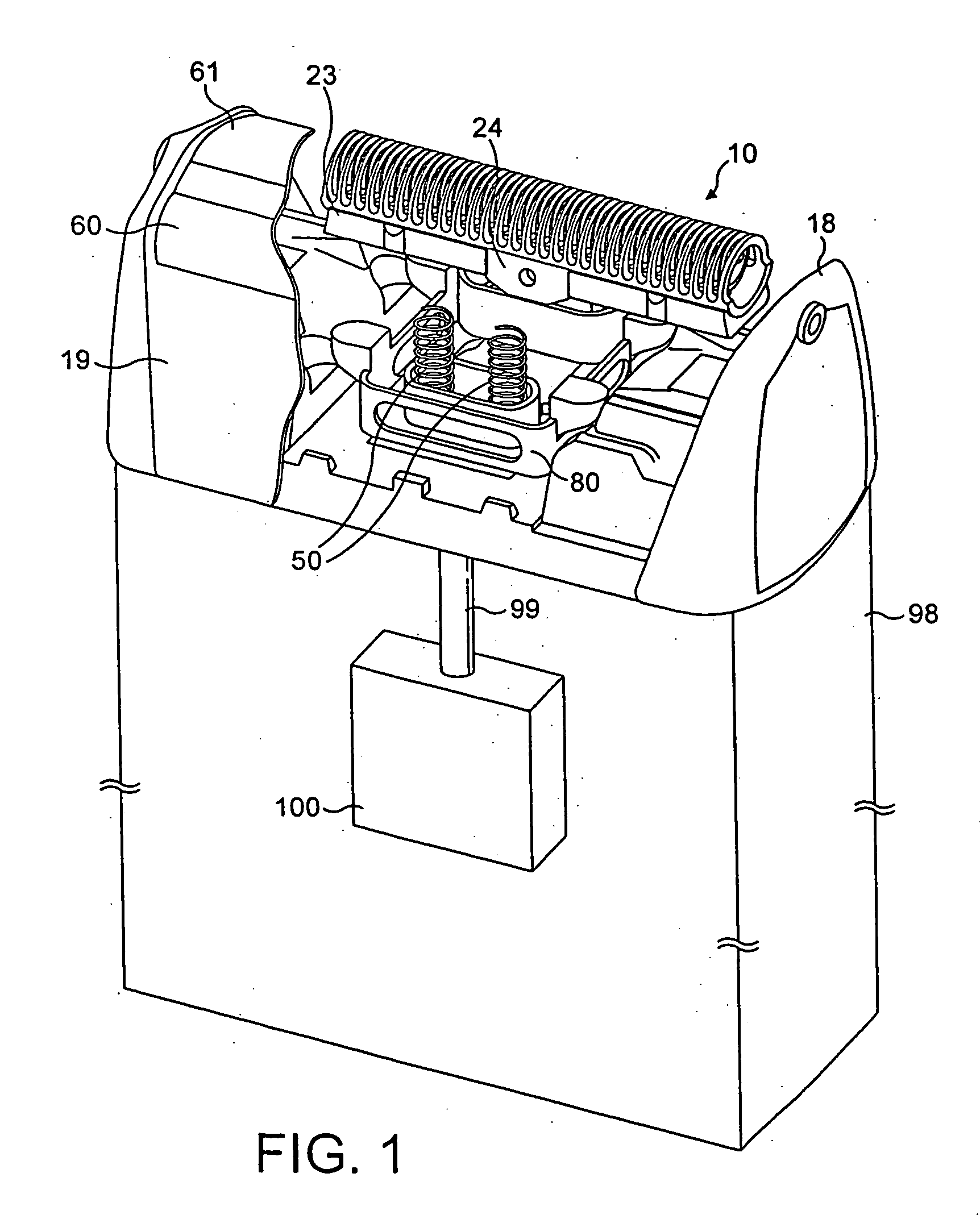 Undercutter for a shaving apparatus