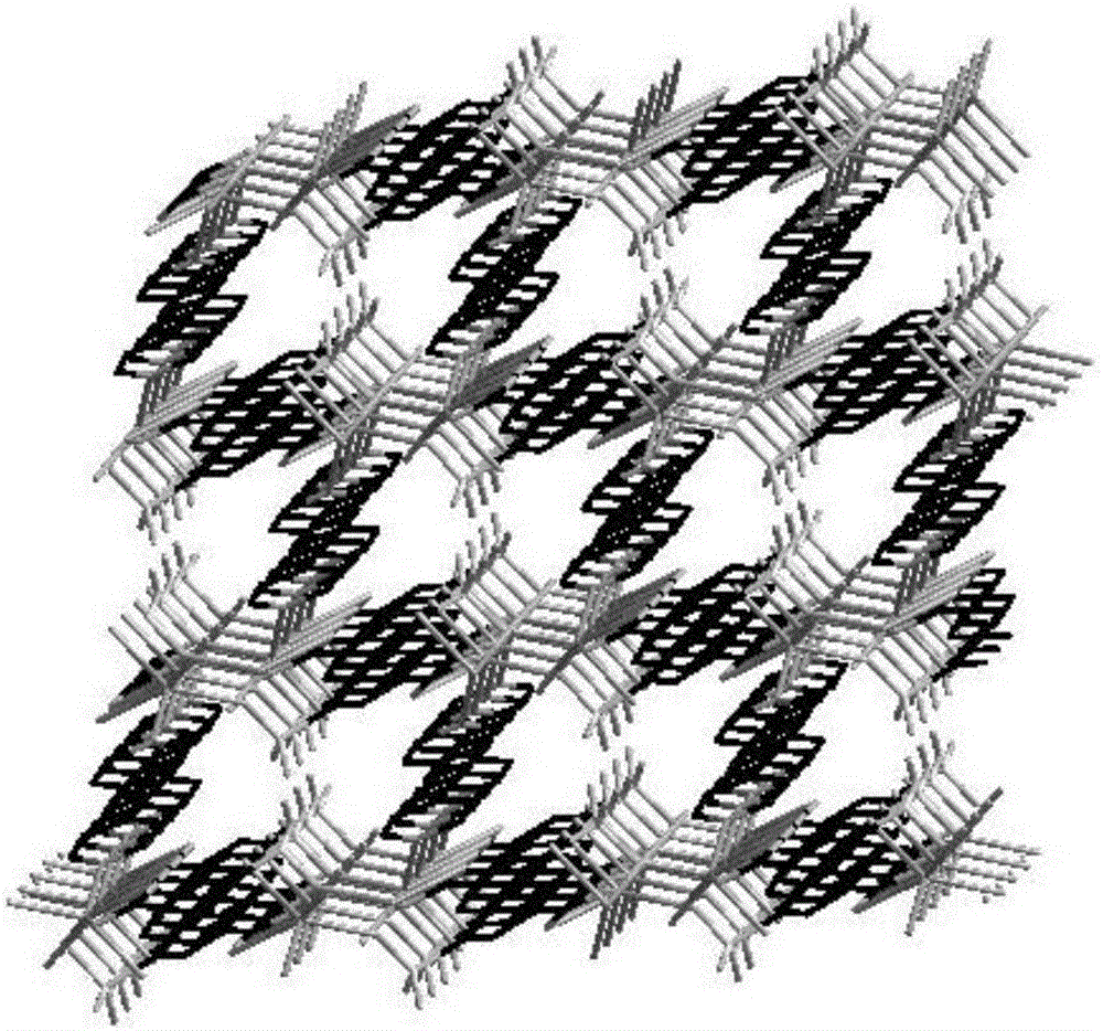 Cd metal-organic framework material and preparation method and application thereof