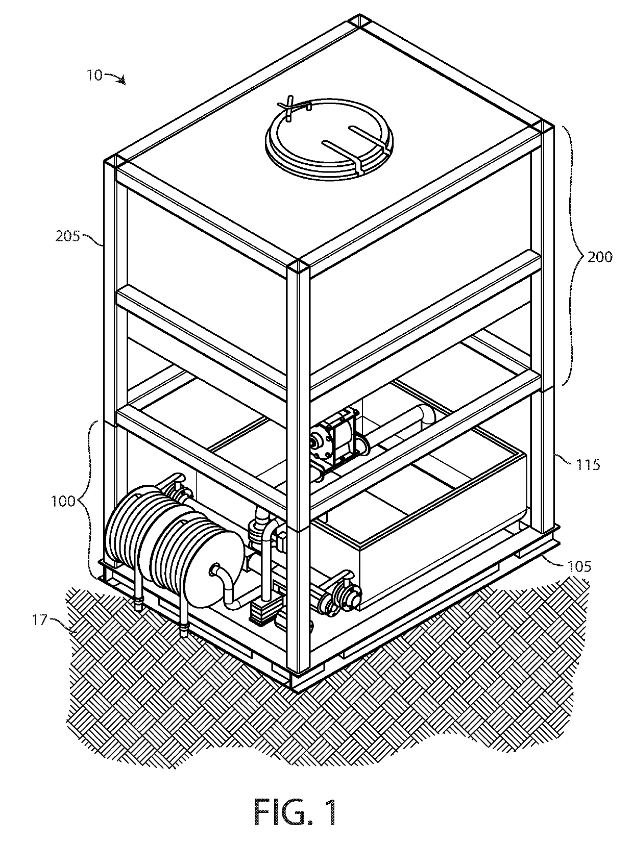 Dry additive and fluid mixing system, assembly and method