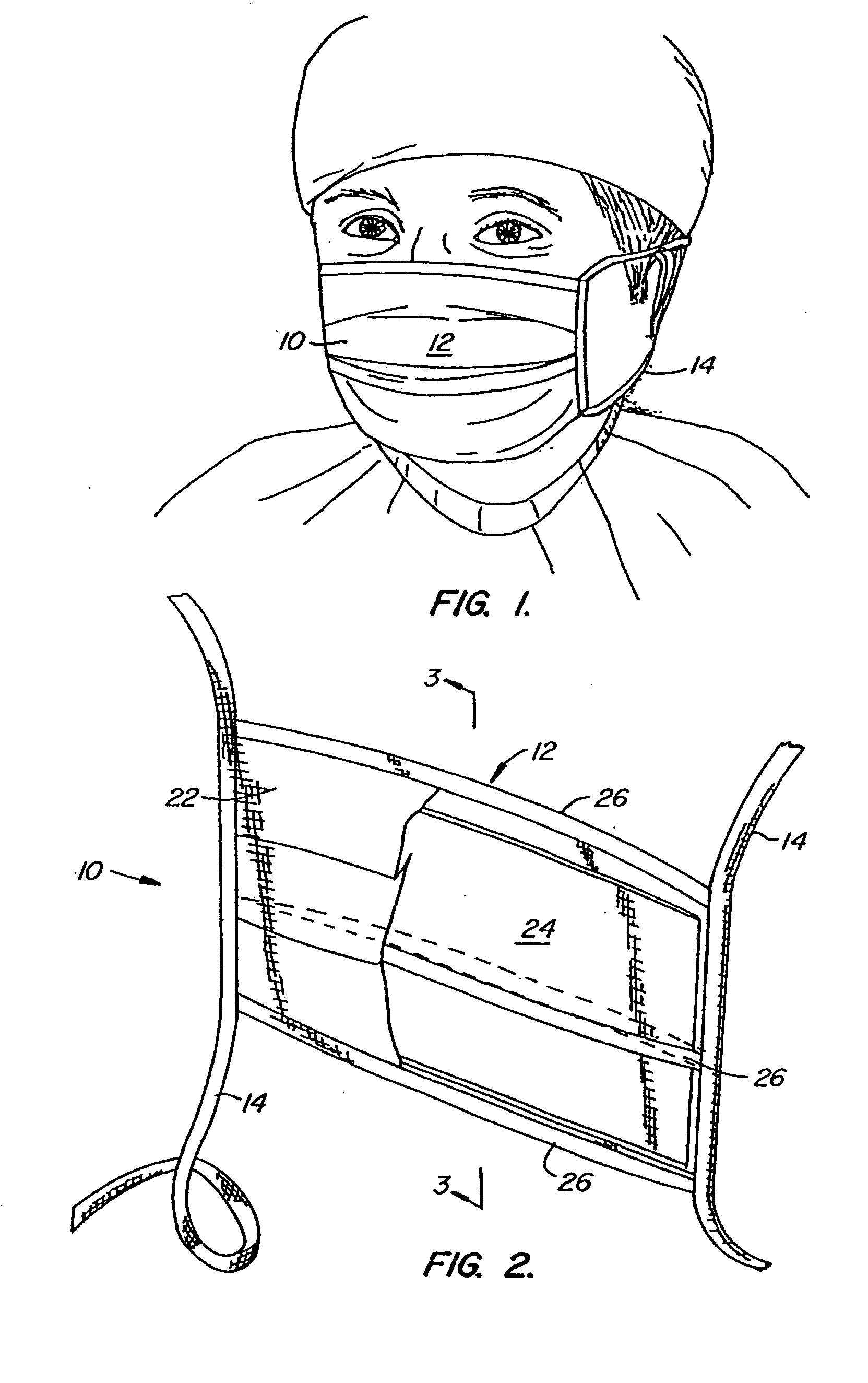 Nonwoven radiopaque material for medical garments and method for making same