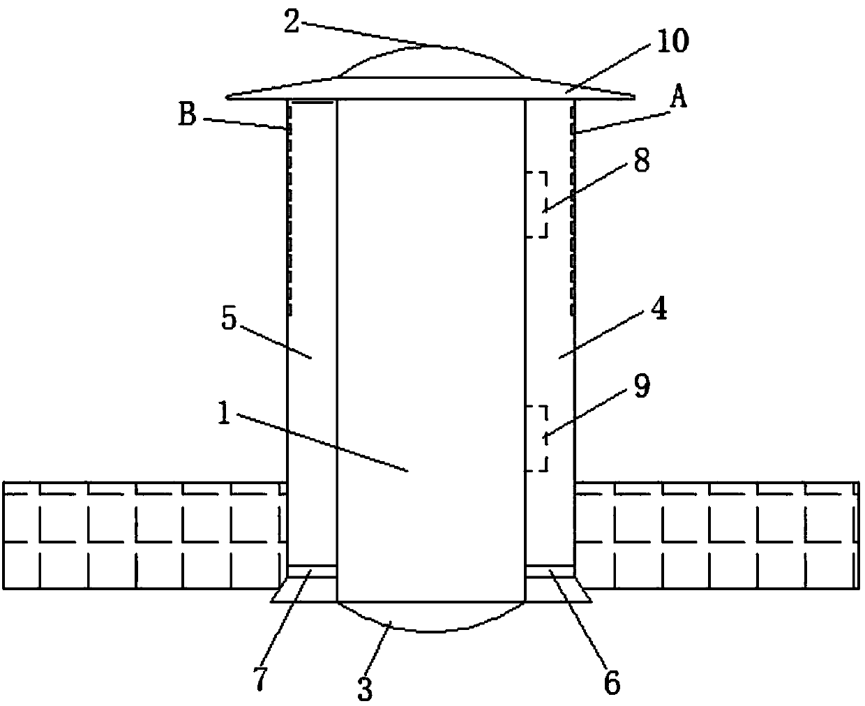 Light guide lighting system with rainproof ventilation air channel