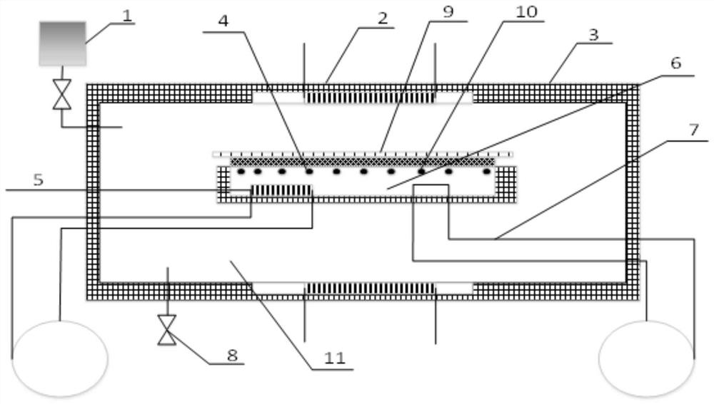 Experimental device and method for measuring the heat transfer limit of a stepped metal heat pipe liquid-absorbing core